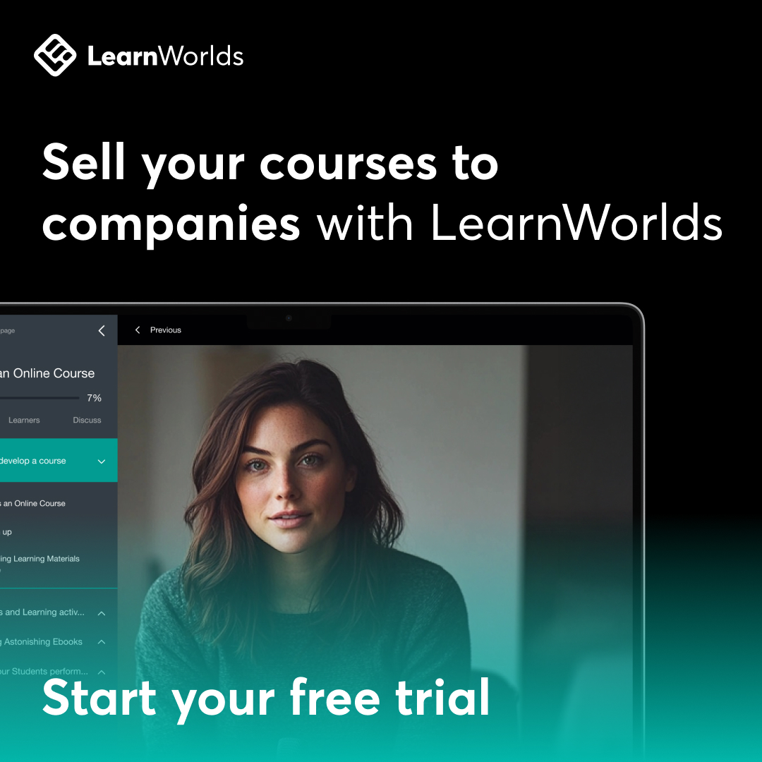LearnWorlds para vender formación a empresas (B2B)